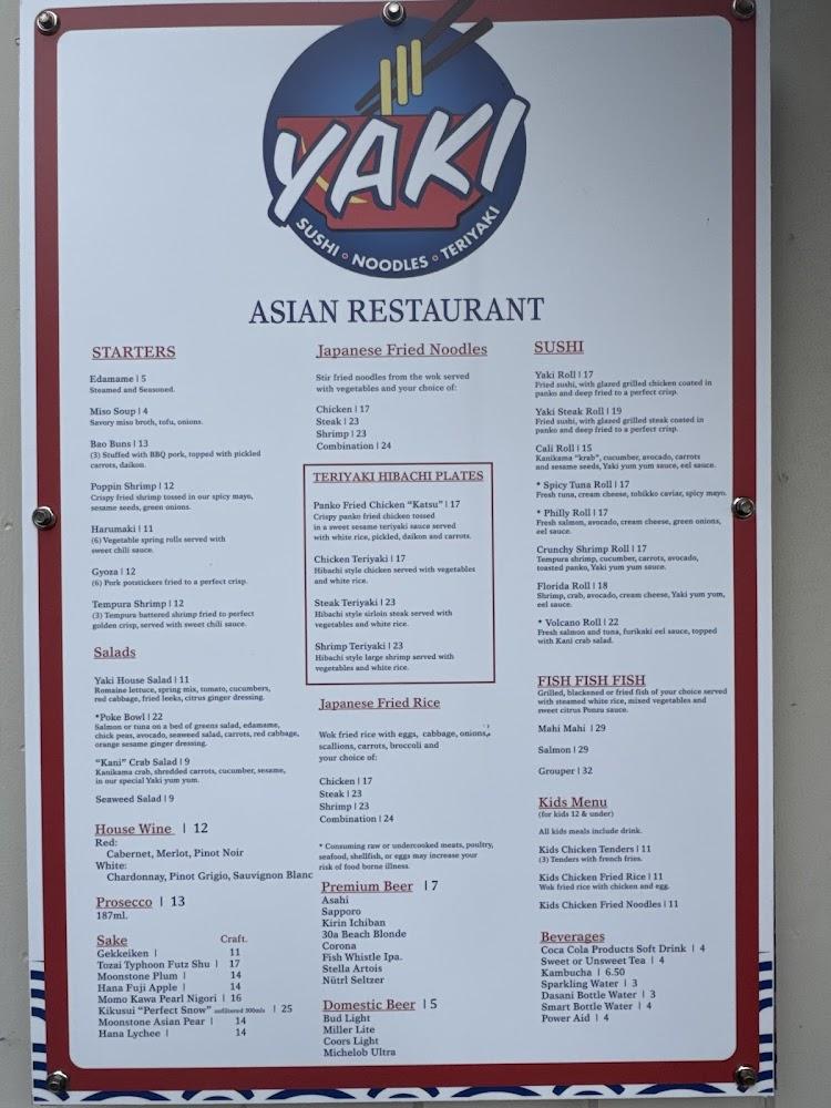 Yaki Menu image 1